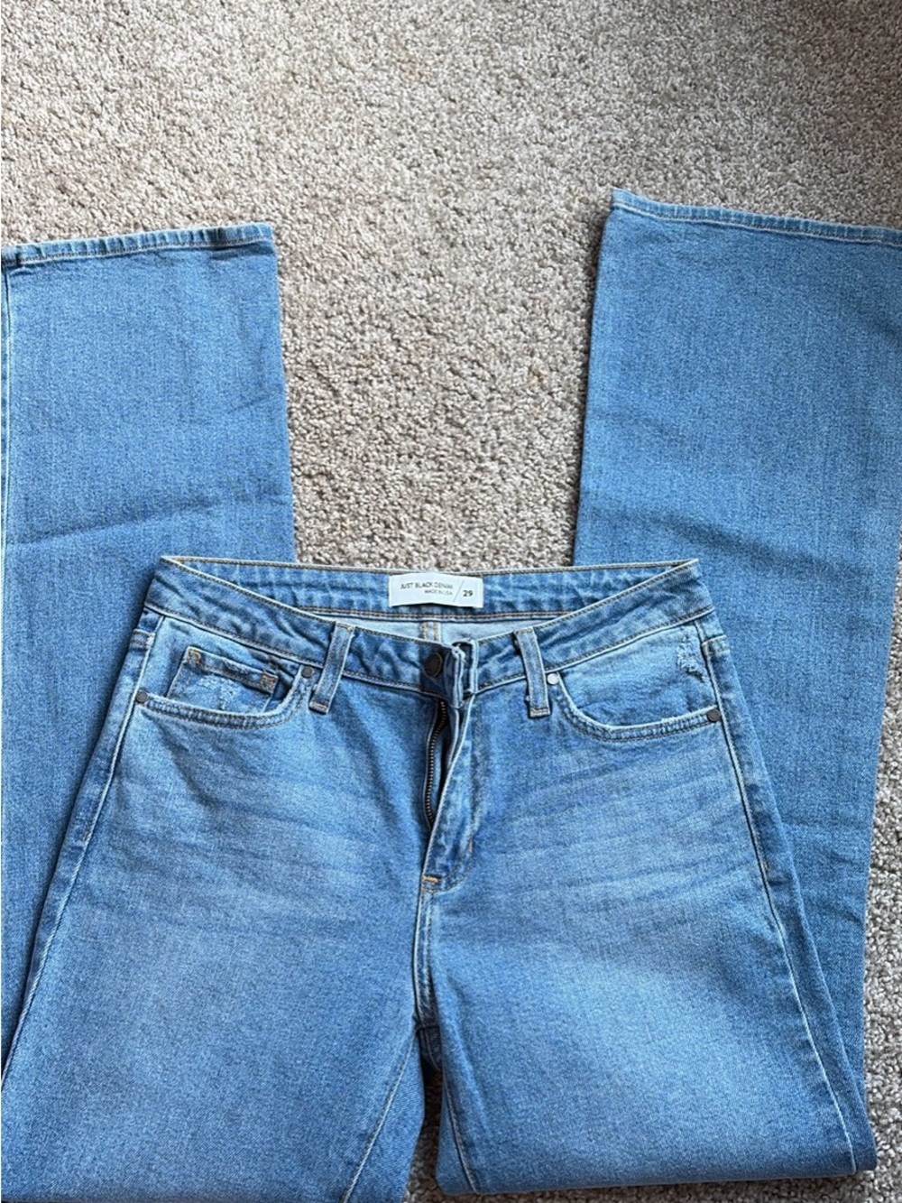 Just Black Light Blue Straight-Leg Women’s Jeans